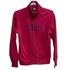 Puma | Size Small Cerise-Blackberry Cordial Zip-Up Fleece‎ Jacket – NWT